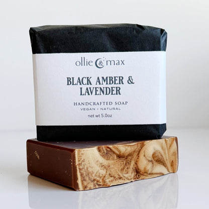 Black Amber and Lavender Vegan Soap