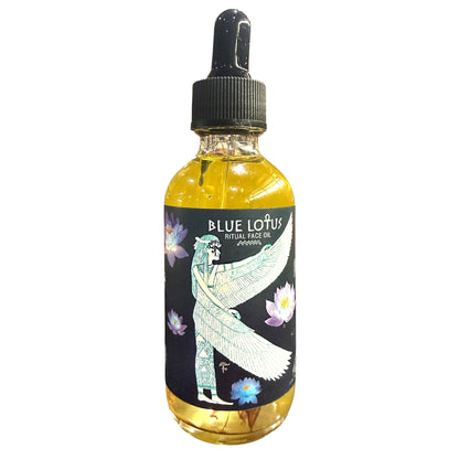 Blue Lotus Ritual Face Oil | Sacred Egyptian Elixir for Glow, Deep Calm & Spiritual Awakening 🩵🌿