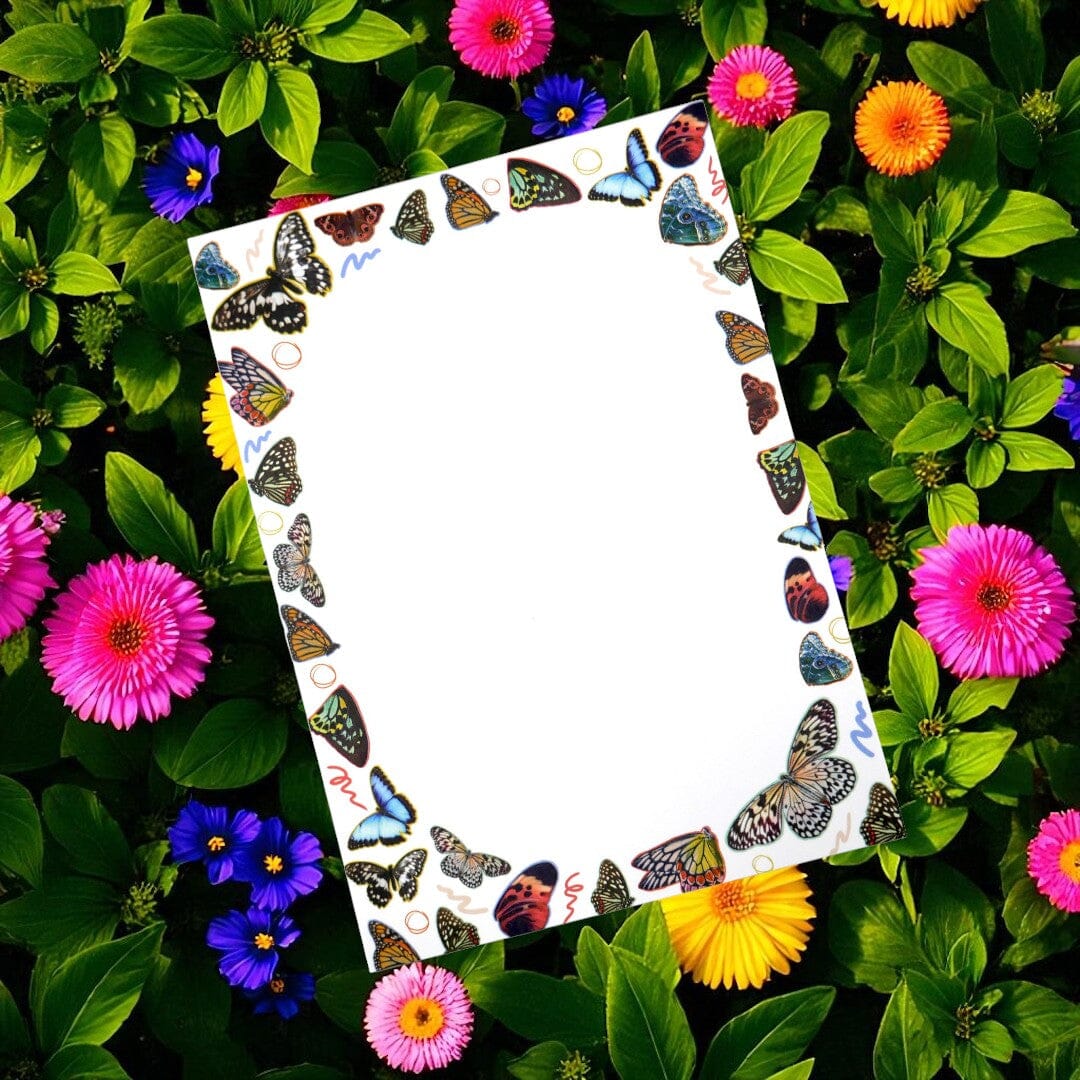 Butterfly & Moth Notepad – Whimsical Notes