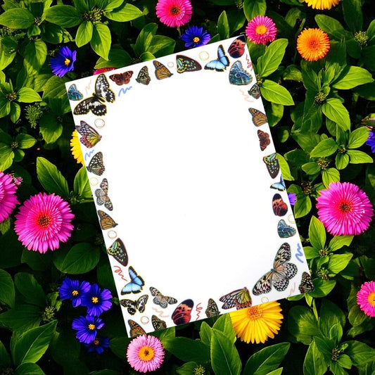 Butterfly & Moth Notepad – Whimsical Notes