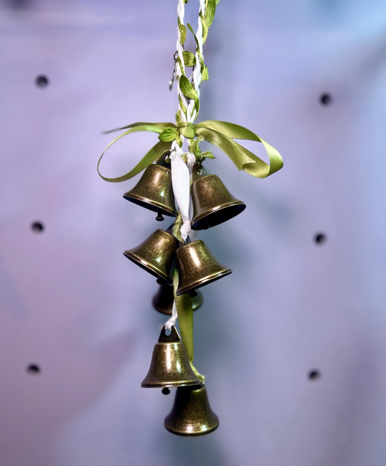 Celtic Hanging Bells with Garland Leaves