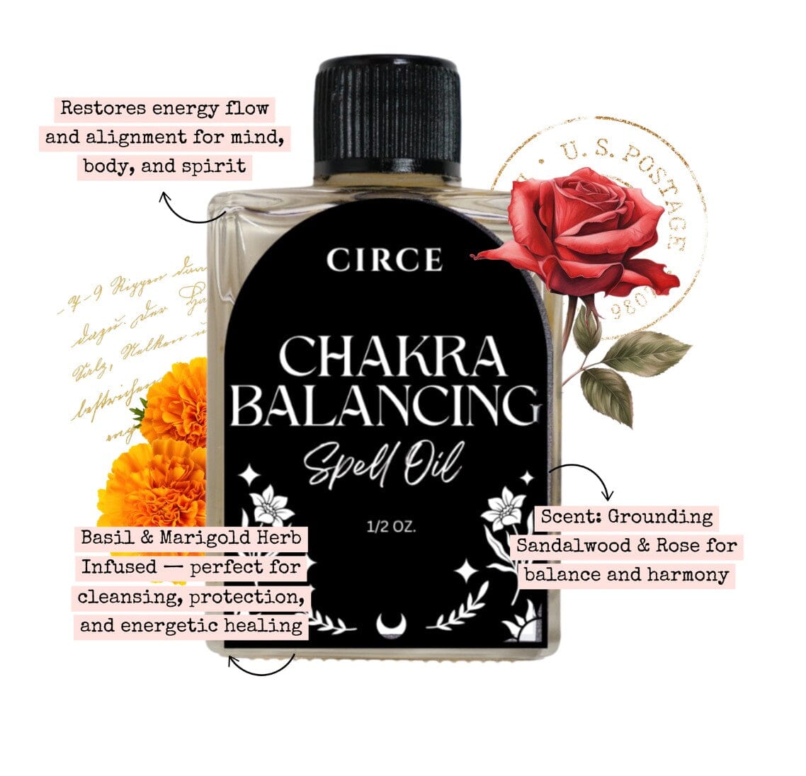 Chakra Spell Oil – Balance & Alignment - Spirit Nest