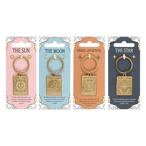 Vintage Tarot Card Keyrings | Tarot Card Charm