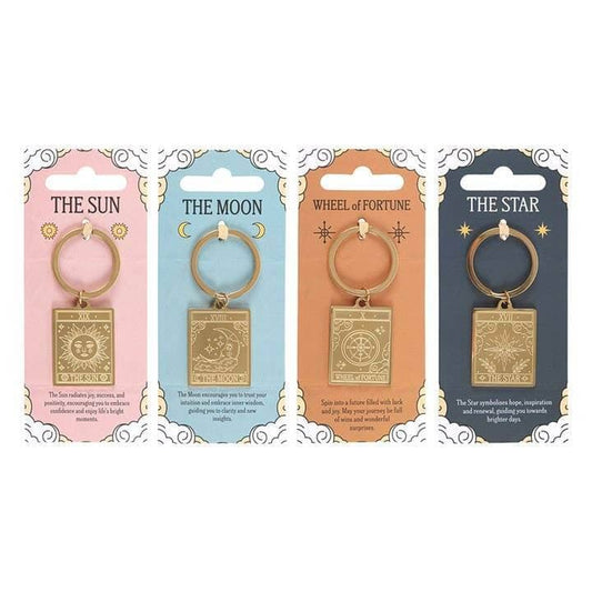 Vintage Tarot Card Keyrings | Tarot Card Charm