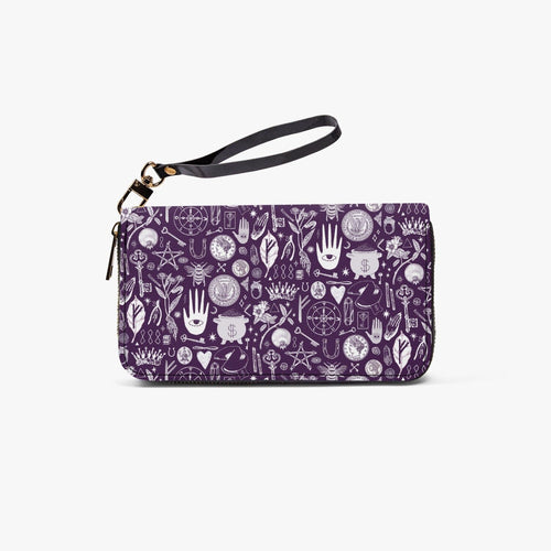 Witchy Abundance Magnet Wallet - Purple