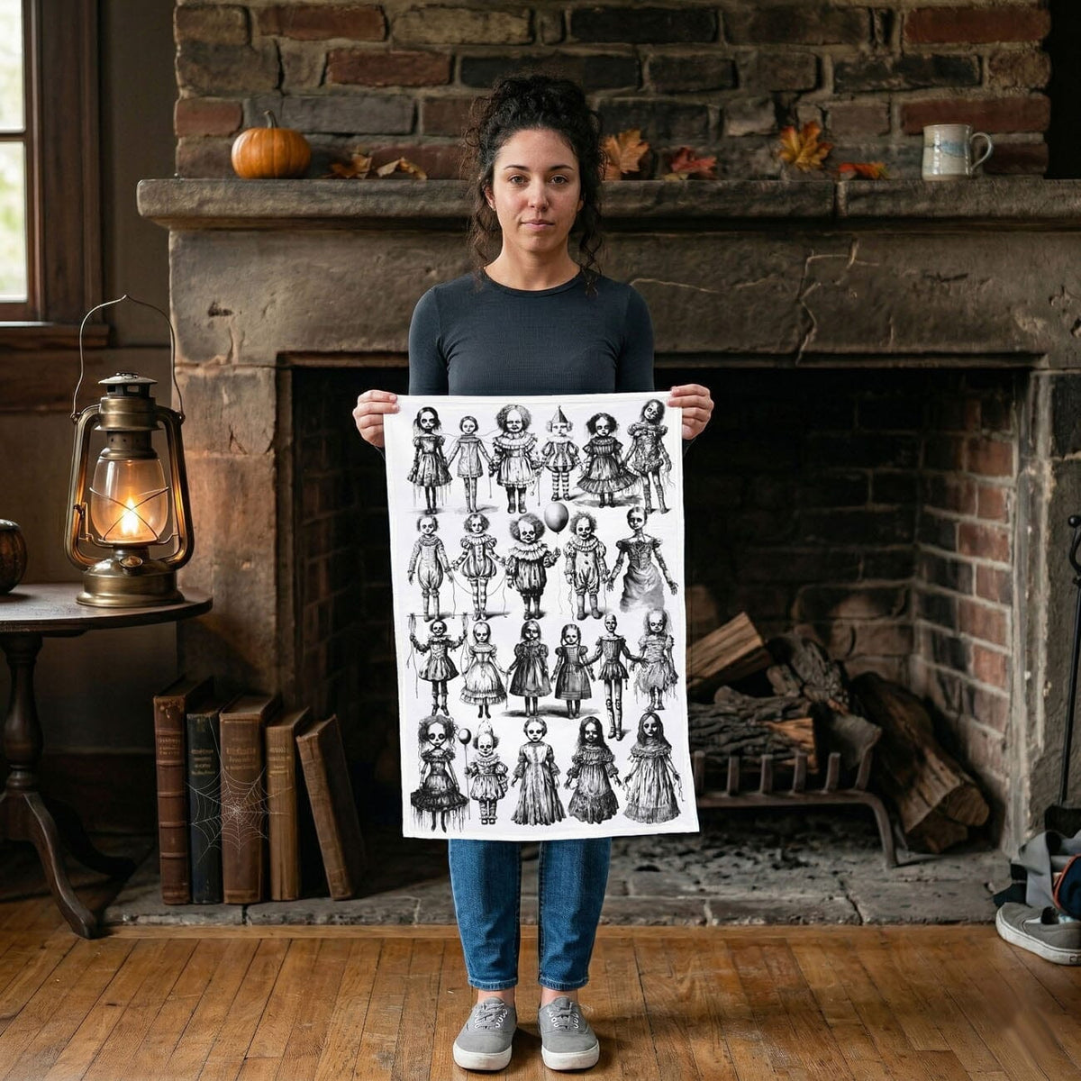 Possessed Dolls | Spooky Halloween Kitchen Towel