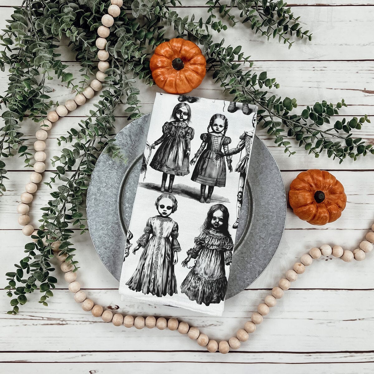 Possessed Dolls | Spooky Halloween Kitchen Towel
