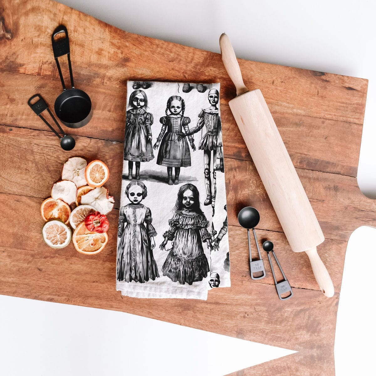 Possessed Dolls | Spooky Halloween Kitchen Towel