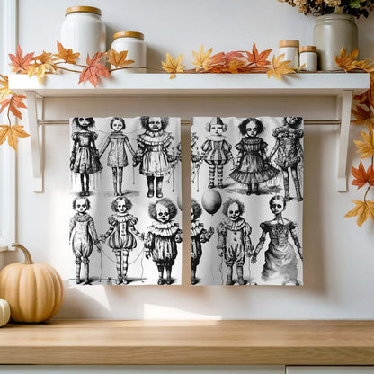 Possessed Dolls | Spooky Halloween Kitchen Towel