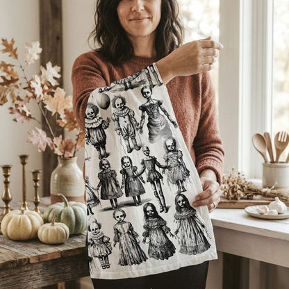 Possessed Dolls | Spooky Halloween Kitchen Towel