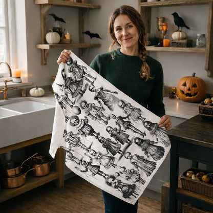 Possessed Dolls | Spooky Halloween Kitchen Towel