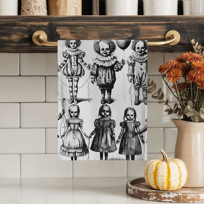 Possessed Dolls | Spooky Halloween Kitchen Towel