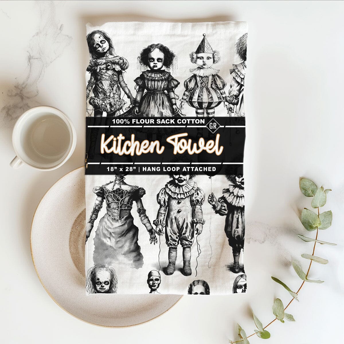 Possessed Dolls | Spooky Halloween Kitchen Towel