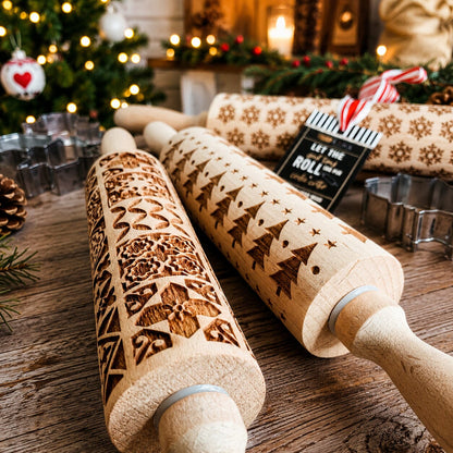 Rolling Pins - Box Style | Engraved Wooden Baking Roller