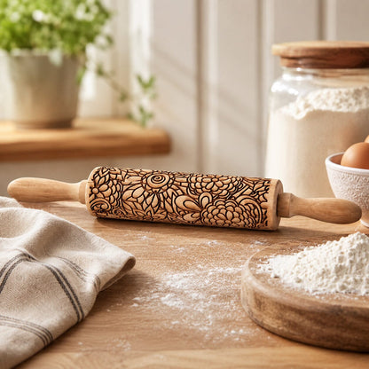 Rolling Pins - Box Style | Engraved Wooden Baking Roller