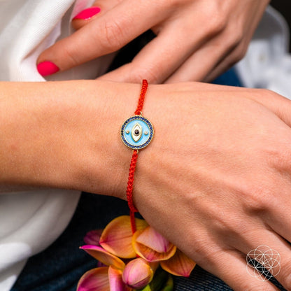 Evil Eye Guardian – Four-Strand Red String Bracelet - Spirit Nest