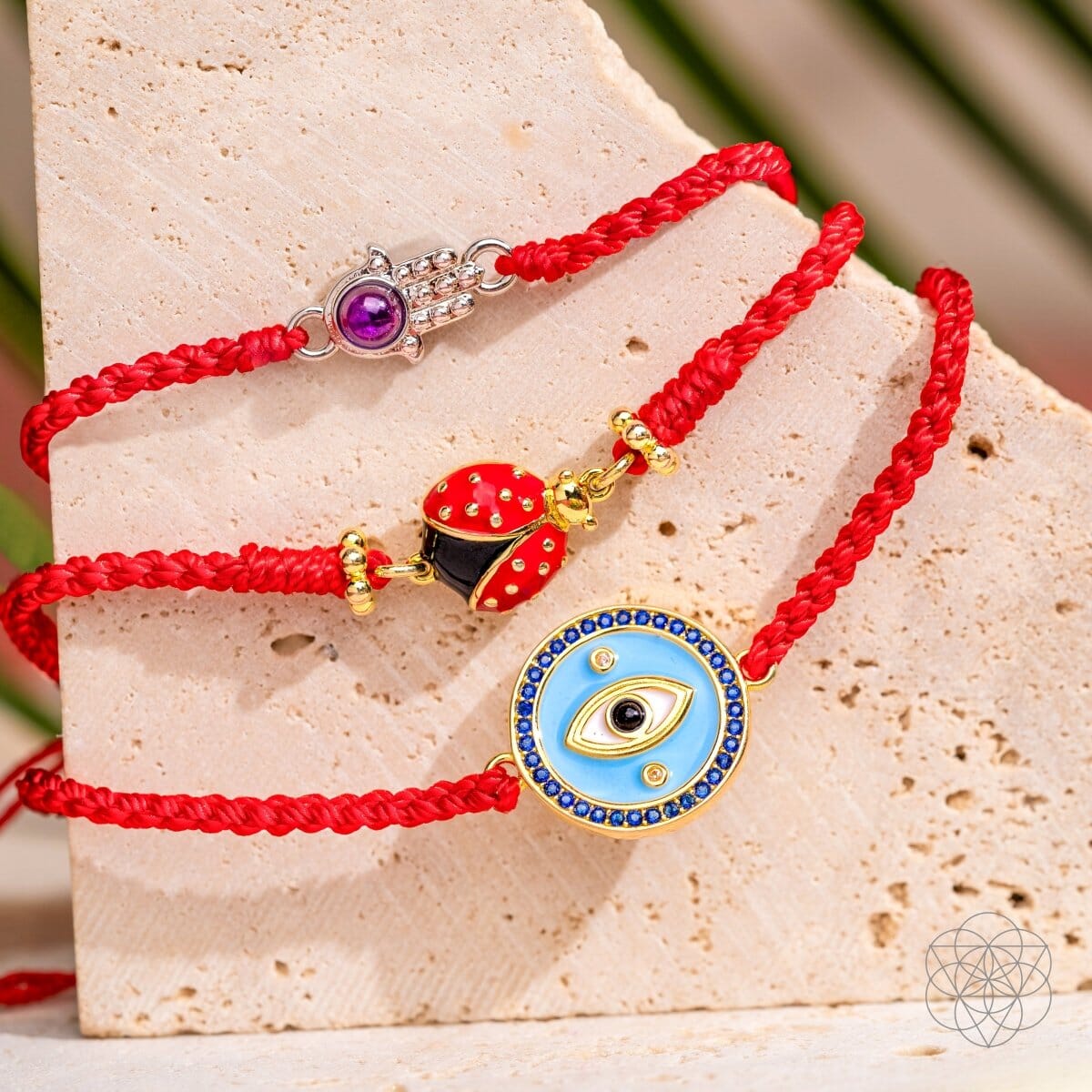 Evil Eye Guardian – Four-Strand Red String Bracelet - Spirit Nest