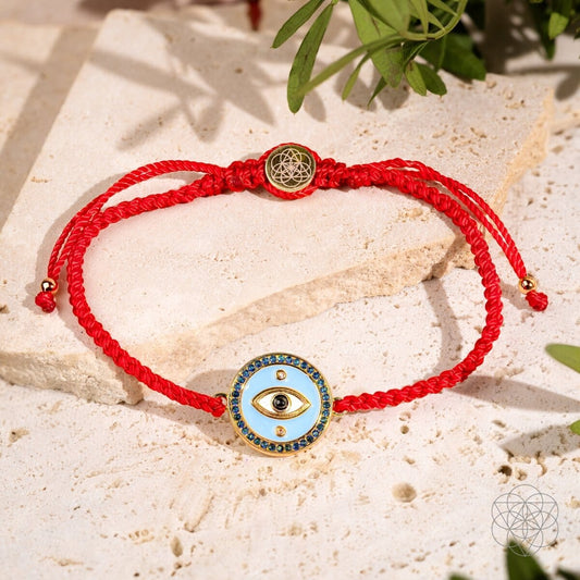 Evil Eye Guardian – Four-Strand Red String Bracelet - Spirit Nest