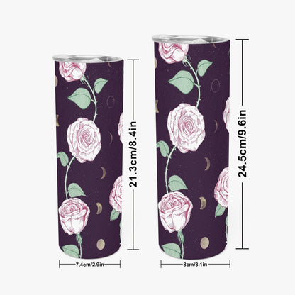 Moon & Roses Skinny Tumbler