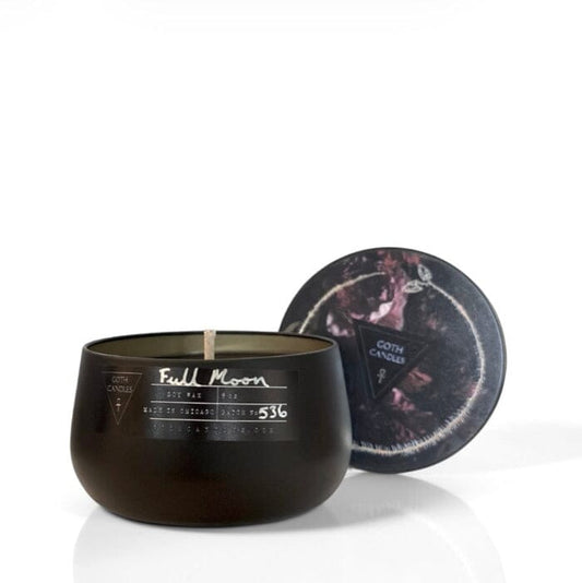 Full Moon Black Soy Candle | Dark Musk Home Fragrance