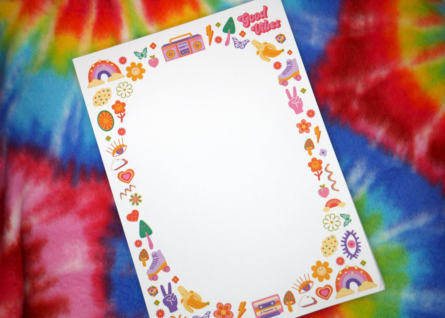 Retro, Funky, 70s & 90s Nostalgia Notepad - Groovy Notes