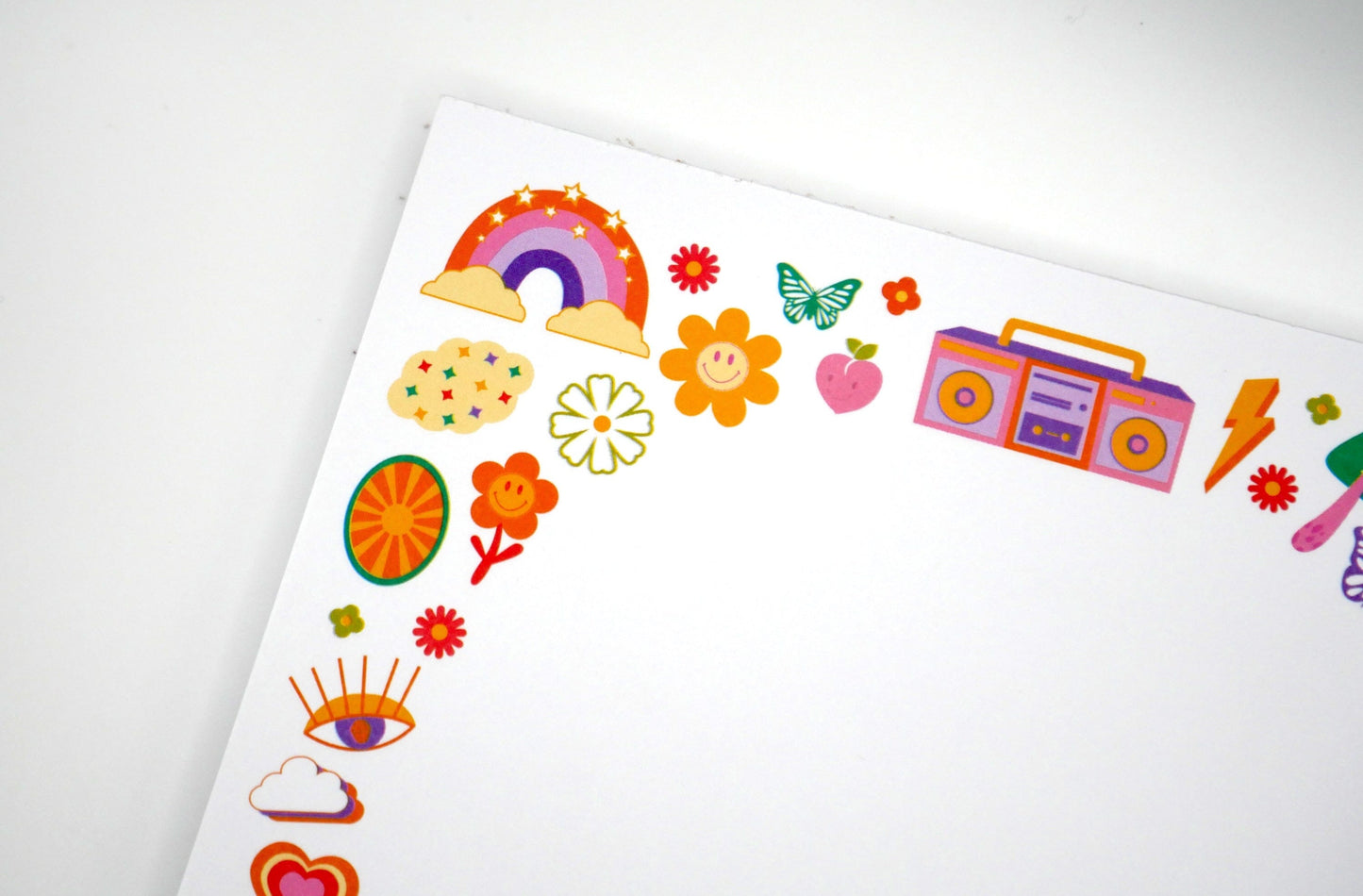 Retro, Funky, 70s & 90s Nostalgia Notepad - Groovy Notes