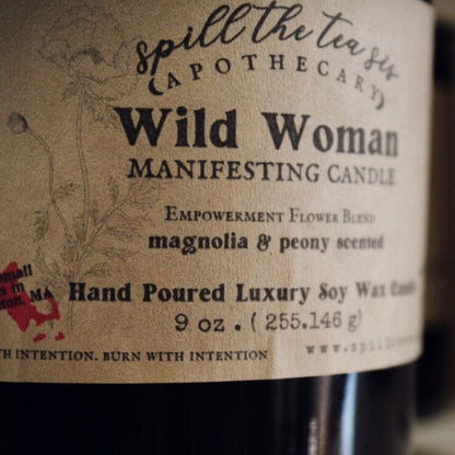 Wild Woman Empowerment Goddess Candle – Divine Feminine Manifestation - Spirit Nest