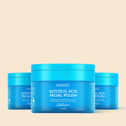Glycolic Acid Glow Pads - Exfoliating Facial Pads