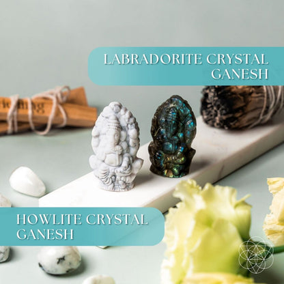 God of Luck: Crystal Ganesh Statue – Protection & Wisdom - Spirit Nest