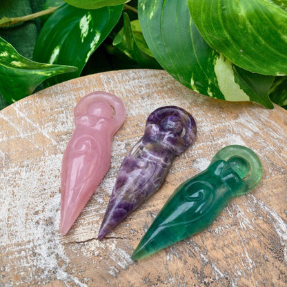 Crystal Goddess | Carved Crystal Figurine