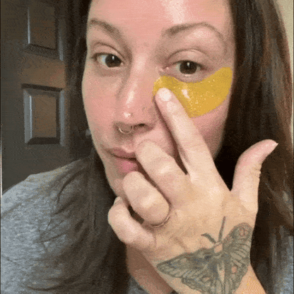 24K Gold Under Eye Patches - Hydrating & Brightening Eye Gels