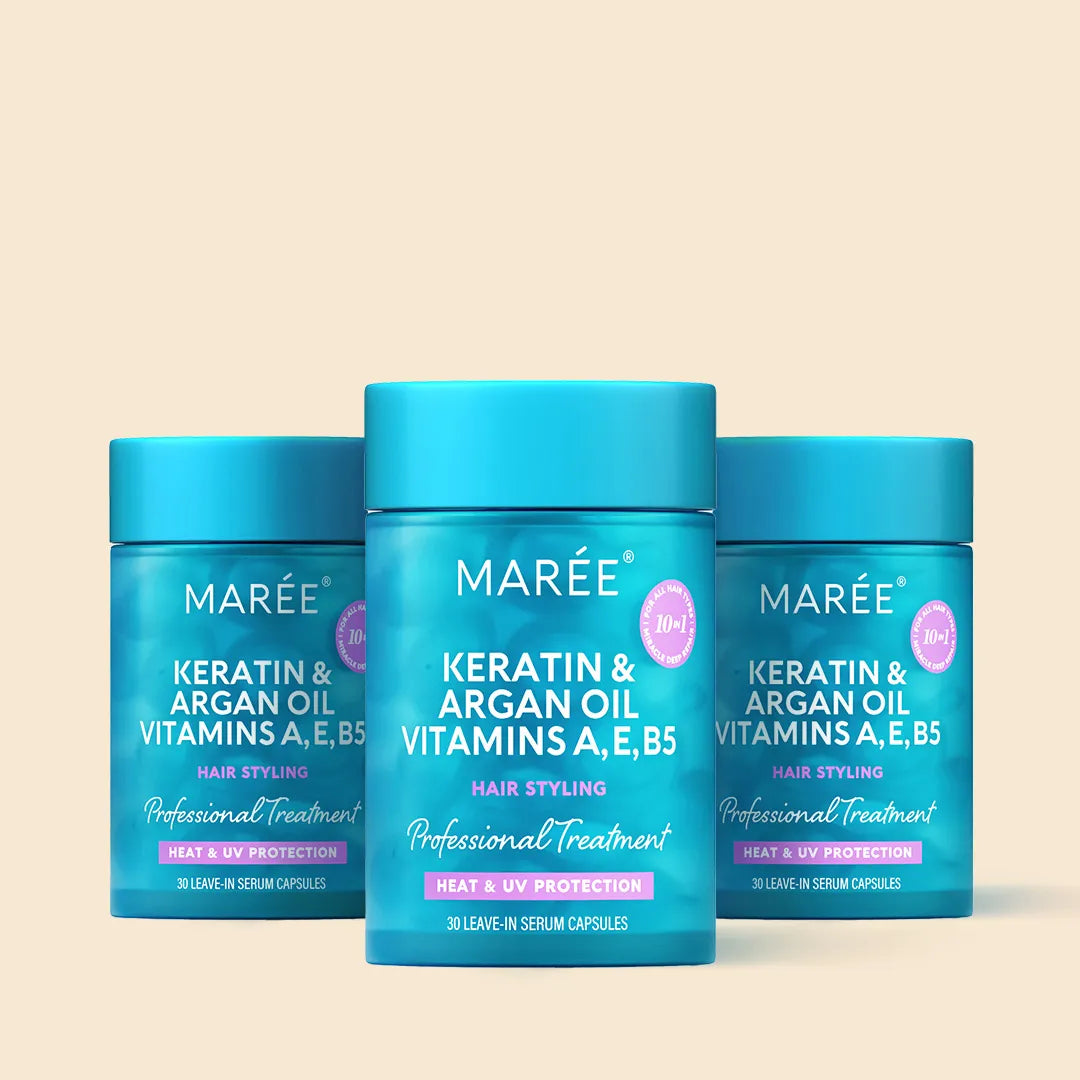 Oil Capsules for Frizzy Hair - Smooth, Shine & Repair Hair Serum