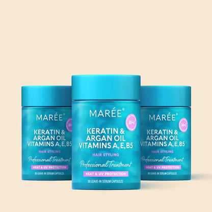 Oil Capsules for Frizzy Hair - Smooth, Shine & Repair Hair Serum