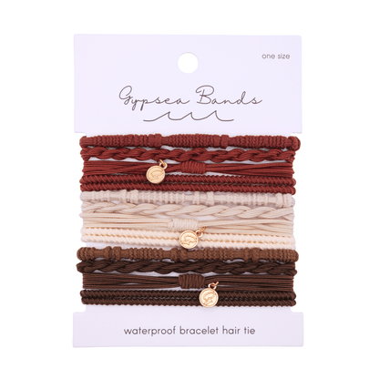 Hanalei Hair Tie Bracelet Set - Waterproof No-Snag Elastic Stacks - Spirit Nest