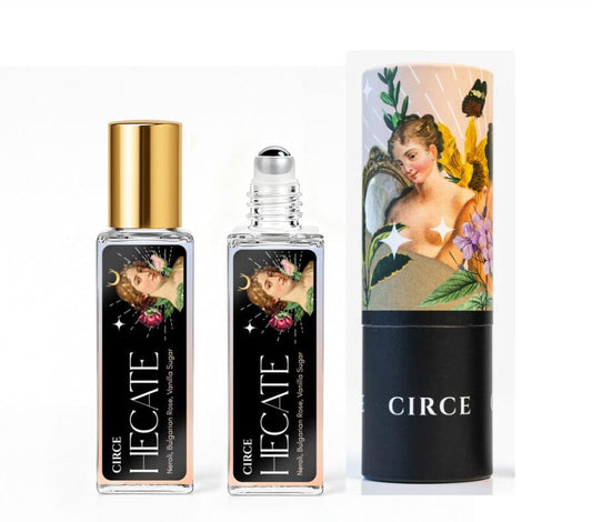 Hecate Goddess Perfume Oil – Neroli, Rose & Vanilla Ritual Roller