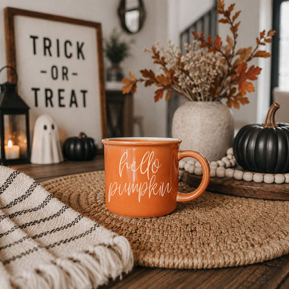 Hello Pumpkin | Cozy Fall Ceramic Mug