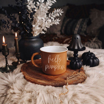 Hello Pumpkin | Cozy Fall Ceramic Mug