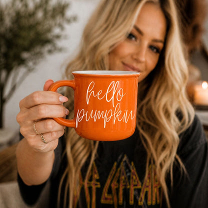 Hello Pumpkin | Cozy Fall Ceramic Mug