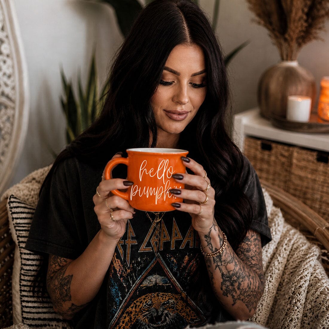 Hello Pumpkin | Cozy Fall Ceramic Mug