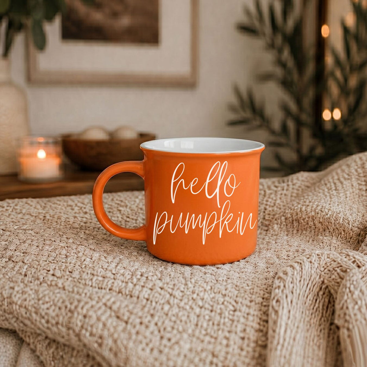 Hello Pumpkin | Cozy Fall Ceramic Mug