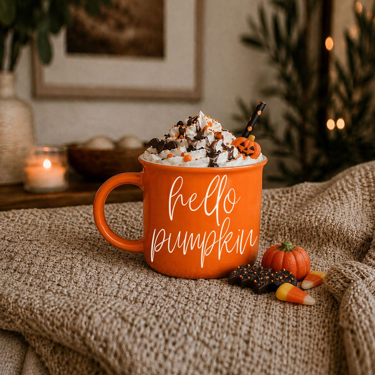 Hello Pumpkin | Cozy Fall Ceramic Mug