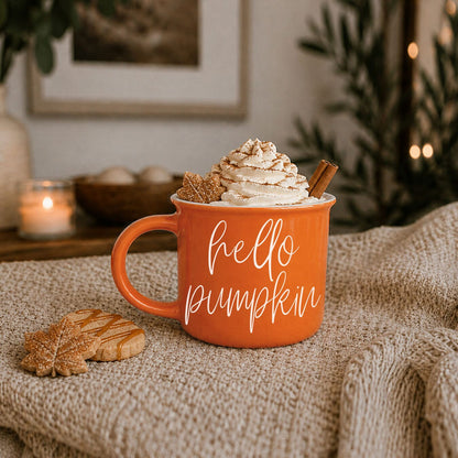 Hello Pumpkin | Cozy Fall Ceramic Mug