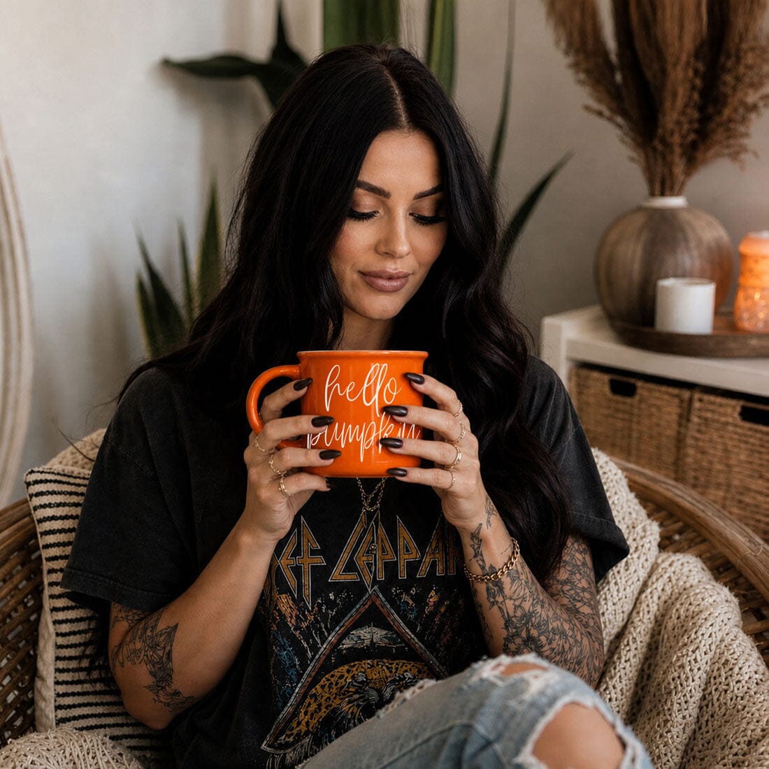 Hello Pumpkin | Cozy Fall Ceramic Mug