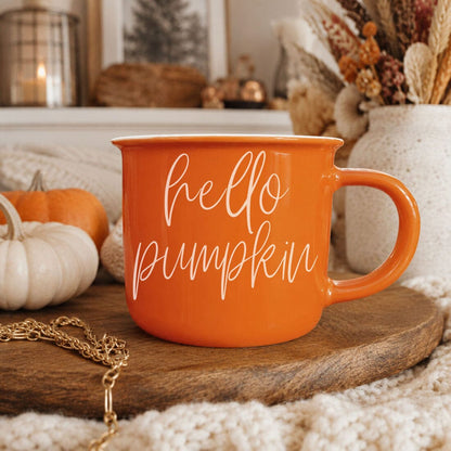 Hello Pumpkin | Cozy Fall Ceramic Mug