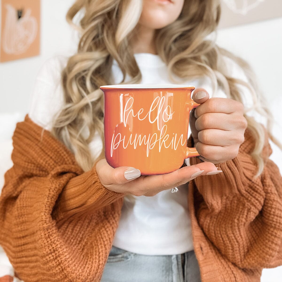 Hello Pumpkin | Cozy Fall Ceramic Mug