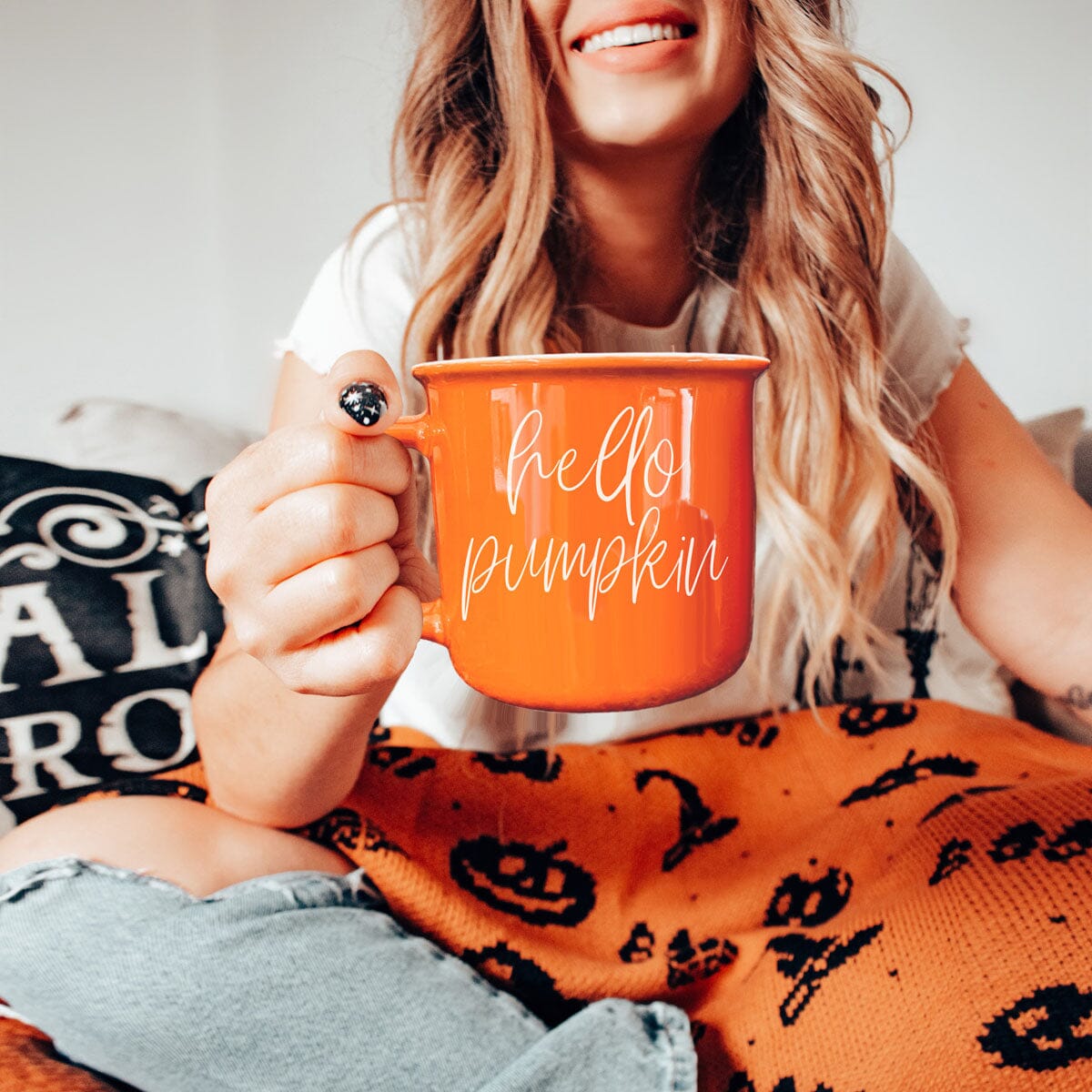 Hello Pumpkin | Cozy Fall Ceramic Mug