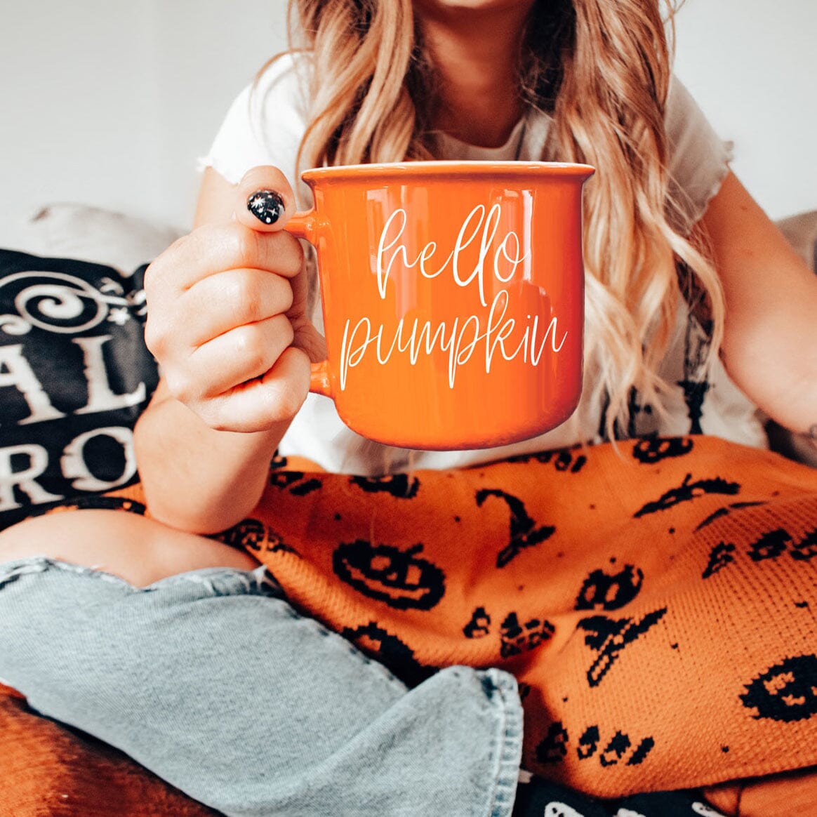 Hello Pumpkin | Cozy Fall Ceramic Mug