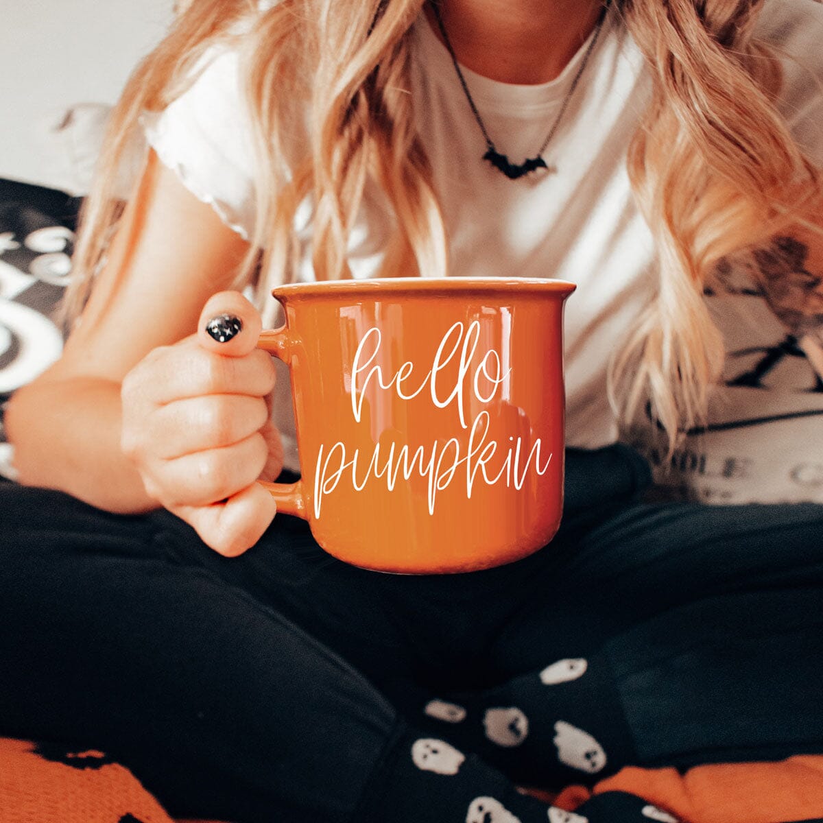 Hello Pumpkin | Cozy Fall Ceramic Mug