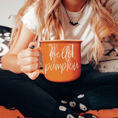 Hello Pumpkin | Cozy Fall Ceramic Mug