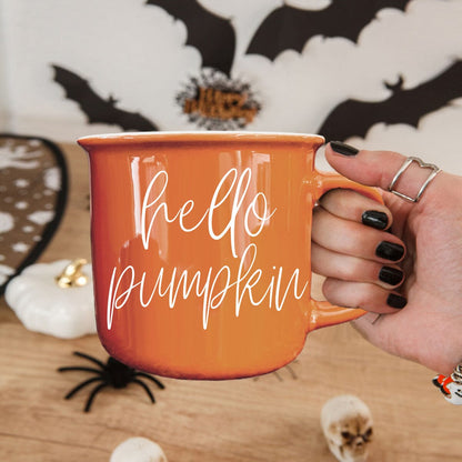 Hello Pumpkin | Cozy Fall Ceramic Mug